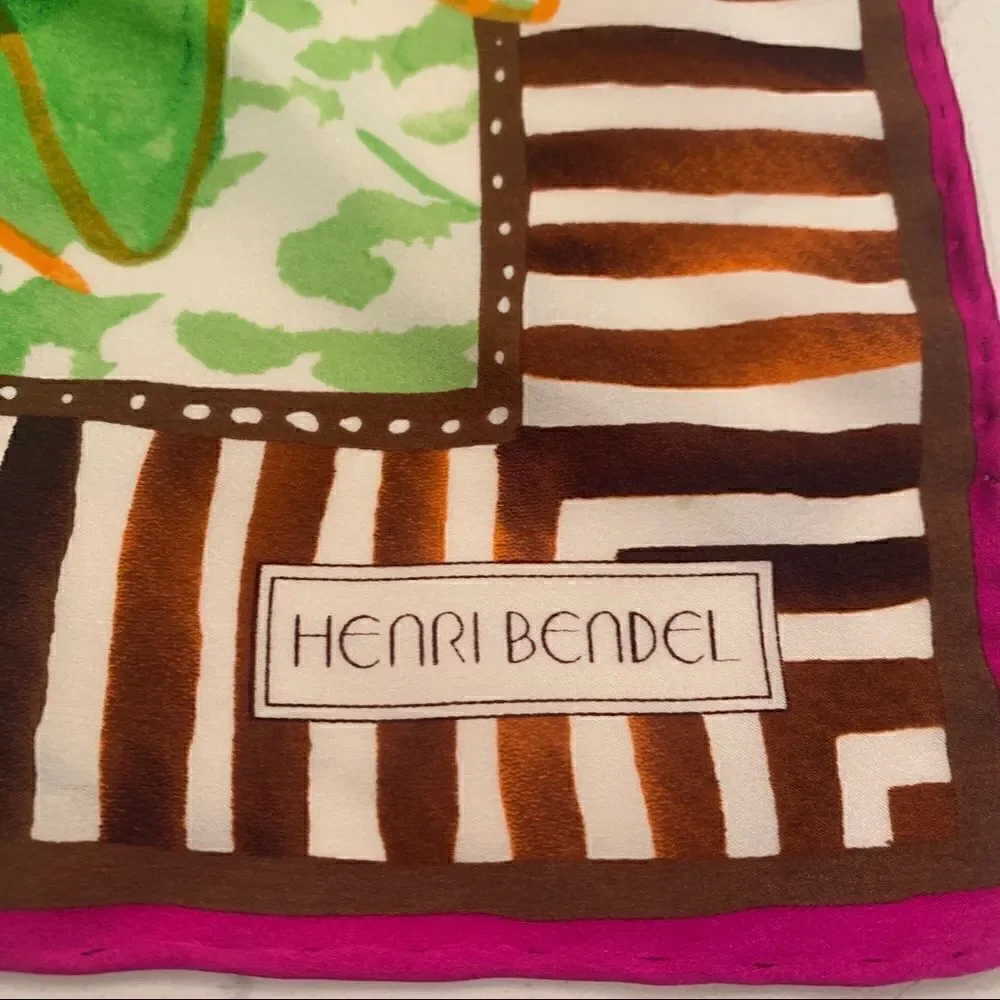 Henri Bendel Izak Cafe Girls Silk Scarf